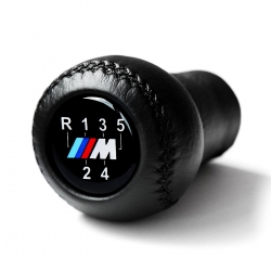 BMW Leather M Sport Gear Shift Knob Stick 5 Speed Manual Transmission Shifter Lever