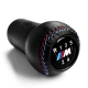 BMW Leather M Sport Tri Color ///M stitched Gear Shift Knob Stick 5 Speed Manual Transmission Shifter Lever