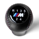 BMW Leather M Sport Tri Color ///M stitched Gear Shift Knob Stick 5 Speed Manual Transmission Shifter Lever