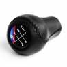 Short Shift Knob For BMW M Technic 5 Speed Manual Transmission Genuine Leather Gear Stick Shifter Lever Push-in Type