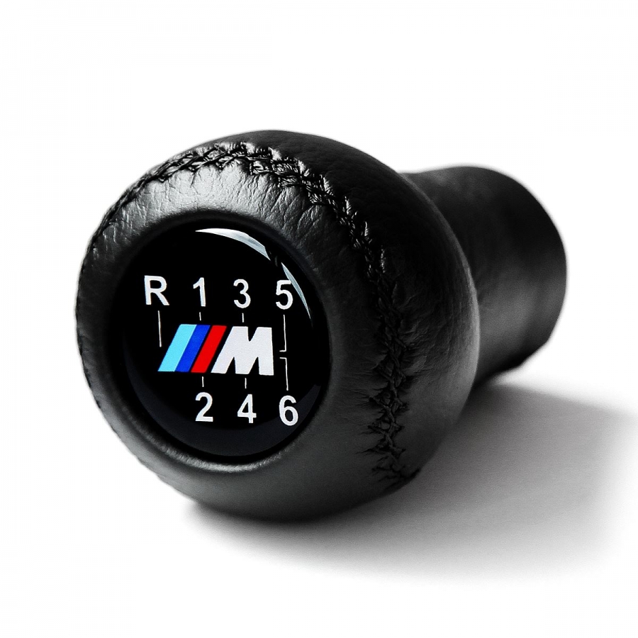 BMW Leather M Sport Gear Shift Knob Stick 6 Speed Manual Transmission Shifter Lever