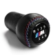 BMW Leather M Sport Tri Color ///M stitched Gear Shift Knob Stick 6 Speed Manual Transmission Shifter Lever