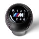 BMW Leather M Sport Tri Color ///M stitched Gear Shift Knob Stick 6 Speed Manual Transmission Shifter Lever