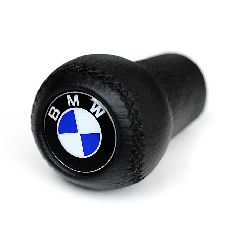 BMW Leather Classic Gear Shift Knob Stick 5/6 Speed Manual Transmission Shifter Lever