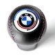 BMW Leather Early Motorsport Tri Color ///M stitched Gear Shift Knob Stick 5/6 Speed Manual Gearbox Shifter Lever