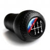 Short Shift Gear Knob For BMW M Technic 3 5 6 7 8 Series 6 Speed Manual Transmission Genuine Leather Shifter Lever Push-in Type