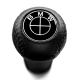 BMW Black Logo Leather Classic Gear Shift Knob Stick 5/6 Speed Manual Transmission Shifter Lever