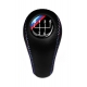 BMW M Technic 5 Speed 3 Color Stitches Leather Gear Stick Shift Knob