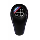 BMW M Technic Tri Color ///M stitched Leather Gear Shift Knob Stick 5 Speed Manual Transmission Shifter Lever