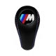 BMW M Technic 3 Color Stitches Leather Gear Stick Shift Knob