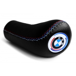 BMW Early M Technic Tri Color ///M stitched Leather Gear Shift Knob Stick 5/6 Speed Manual Gearbox Shifter Lever