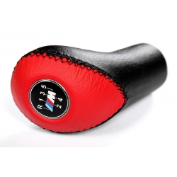 BMW M Sport Red/Black Leather Gear Shift Knob Stick 5 Speed Manual Transmission Shifter Lever