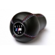 BMW Leather M Technic 3 Color Stitching 5 Speed Gear Shift Knob
