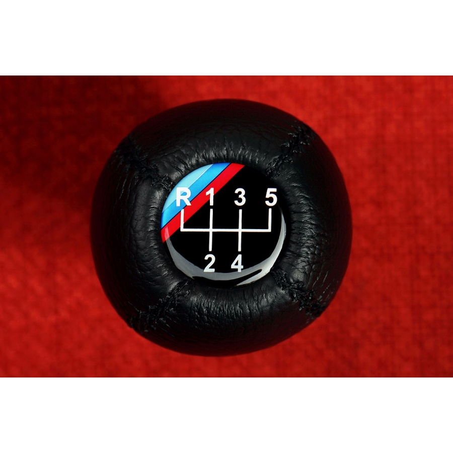 BMW Leather M Technic Gear Shift Knob Stick 5 Speed Manual Transmission Shifter Lever