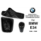 BMW E34 Leather Gear Shift Knob Stick 5 Speed Manual Transmission Shifter Lever + Handbrake + Gaiter Boot