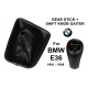 BMW E36 Leather Gear Shift Knob Stick 5 Speed Manual Transmission Shifter Lever & Gaiter Boot