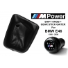 BMW E46 M Sport Leather Gear Shift Knob Stick 6 Speed Manual Transmission Shifter Lever & Gaiter Boot