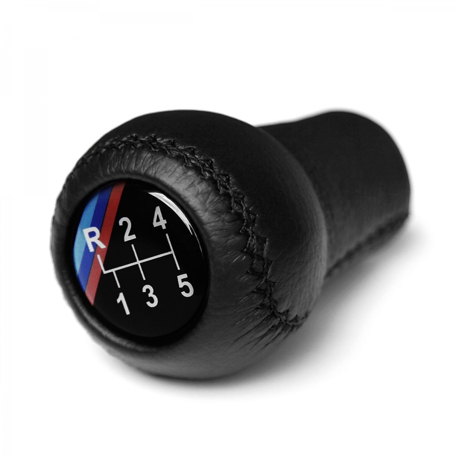 BMW Leather M Technic Dog Leg Gear Shift Knob Stick Screw-On Type E10 E12 E9 E3 2002 1802 Manual Transmission Shifter Lever