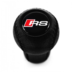 Audi RS-Line Leather Screw-On Type Gear Shift Knob Stick 5/6 Speed Manual Transmission Shifter Lever