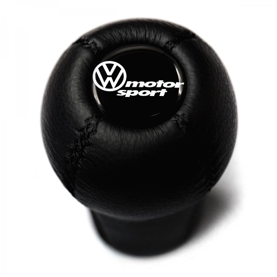 Volkswagen Motorsport Leather Screw-On Type Gear Shift Knob Stick Manual Transmission Shifter Lever