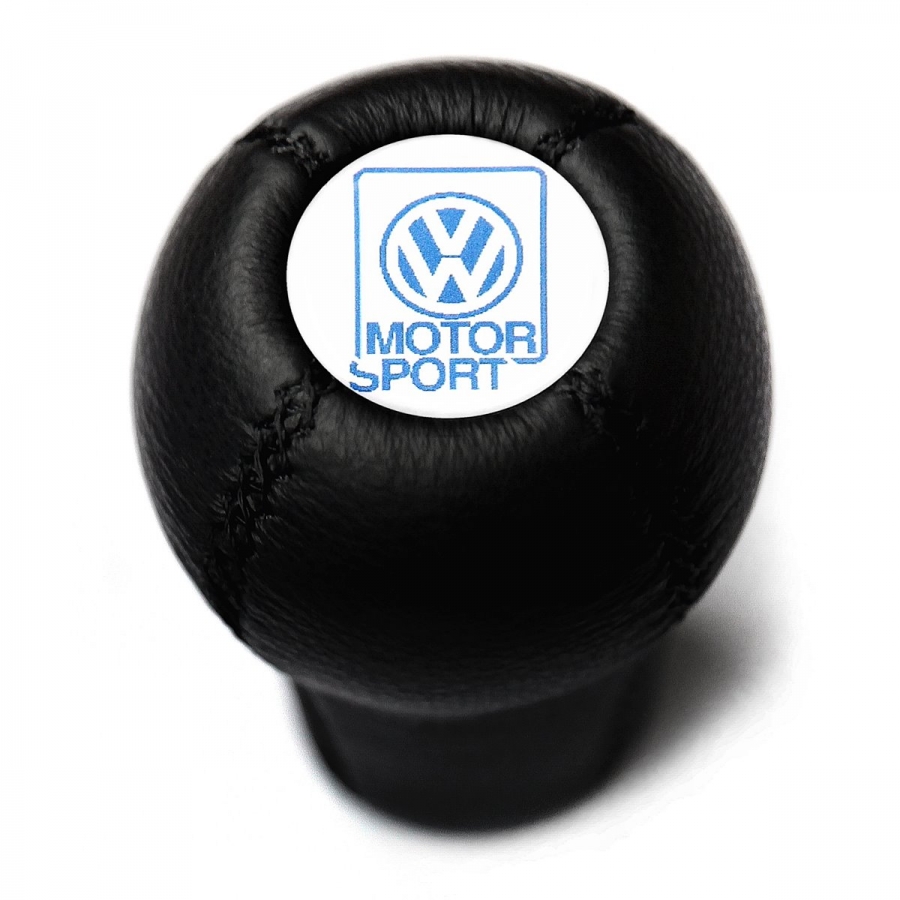 Volkswagen Motorsport Leather Screw-On Type Gear Shift Knob Stick Manual Transmission Shifter Lever