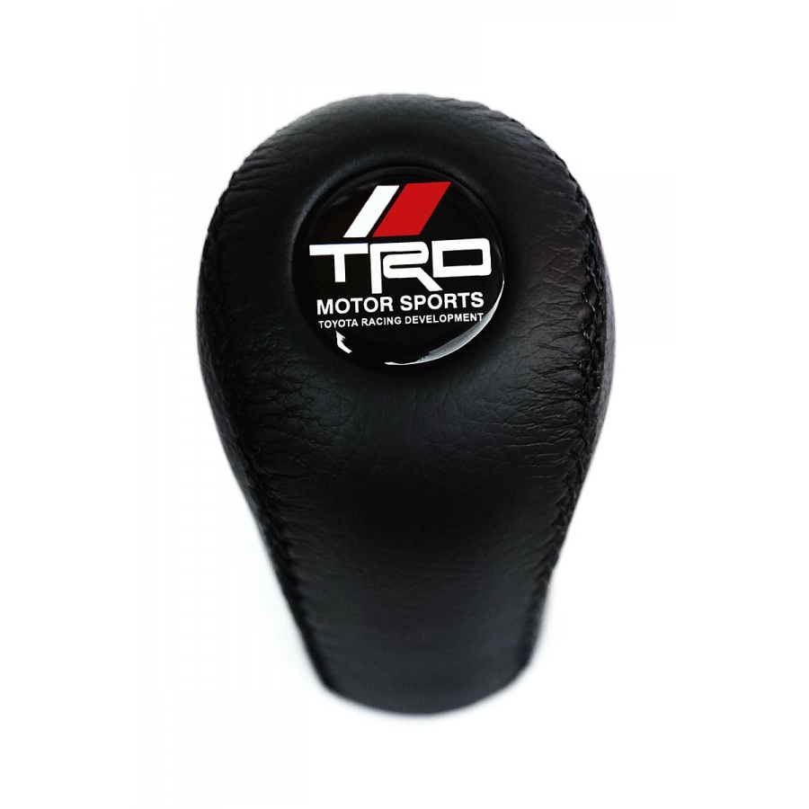 Toyota Trd Leather Screw-On Type Gear Shift Knob Stick 5 Speed Manual Transmission Shifter Lever