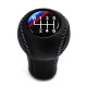 BMW M Sport Tri Color ///M stitched Leather Gear Shift Knob Stick 6 Speed Manual Transmission Shifter Lever