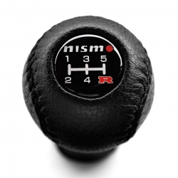 Nissan Nismo Leather Gear Shift Knob Stick 5 Speed Manual Transmission Shifter Lever Screw-On Type M10xP1.25