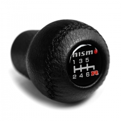 Nissan Nismo Leather Gear Shift Knob Stick 6 Speed Manual Transmission Shifter Lever Screw-On Type M10xP1.25