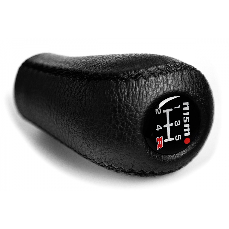 Nissan Nismo Leather Gear Shift Knob Stick 5 Speed Manual Transmission Shifter Lever Screw-On Type M10xP1.25