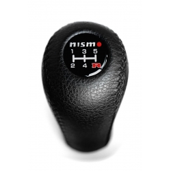 Nissan Nismo Leather Gear Shift Knob Stick 5 Speed Manual Transmission Shifter Lever Screw-On Type M10xP1.25