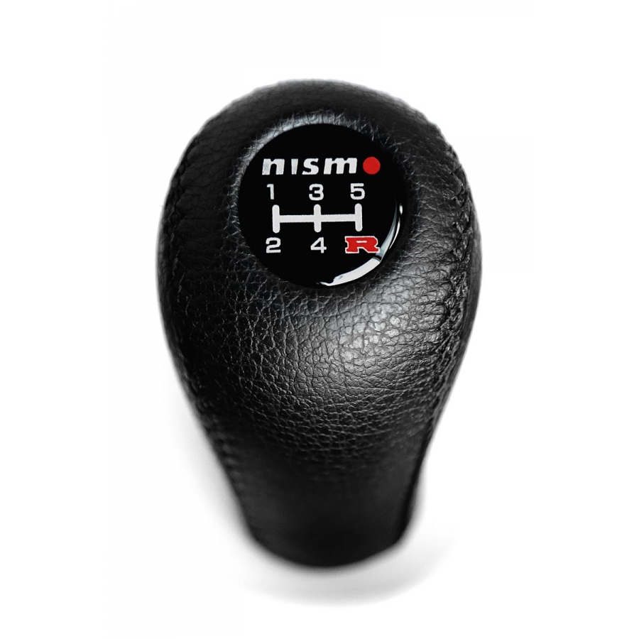 Nissan Nismo Leather Gear Shift Knob Stick 5 Speed Manual Transmission Shifter Lever Screw-On Type M10xP1.25