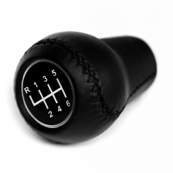 Audi Leather Screw-On Type Gear Shift Knob Stick 6 Speed Manual Transmission Shifter Lever