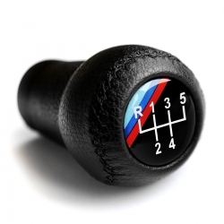 BMW Leather M Technic Gear Shift Knob Stick Screw-On Type E10 E12 E9 E3 2002 1802 5 Speed Manual Transmission Shifter Lever