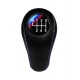 BMW M Technic 6 Speed 3 Color Stitches Leather Gear Stick Shift Knob