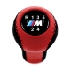 BMW Red/Black Leather M Sport Gear Shift Knob Stick 5 Speed Manual Transmission Shifter Lever