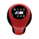 BMW Red/Black Leather M Sport Gear Shift Knob Stick 6 Speed Manual Transmission Shifter Lever