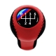 BMW Red/Black Leather M Sport Gear Shift Knob Stick 5 Speed Manual Transmission Shifter Lever