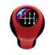 BMW Red/Black Leather M Sport Gear Shift Knob Stick 6 Speed Manual Transmission Shifter Lever