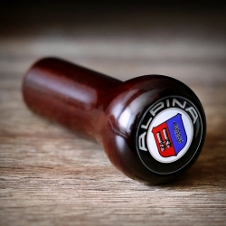 BMW Alpina Classic Wooden Gear Shift Knob Stick 5/6 Speed Manual Transmission Shifter Lever