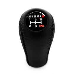 Nissan Nismo Leather Gear Shift Knob Stick 5 Speed Manual Transmission Shifter Lever Screw-On Type M10xP1.25