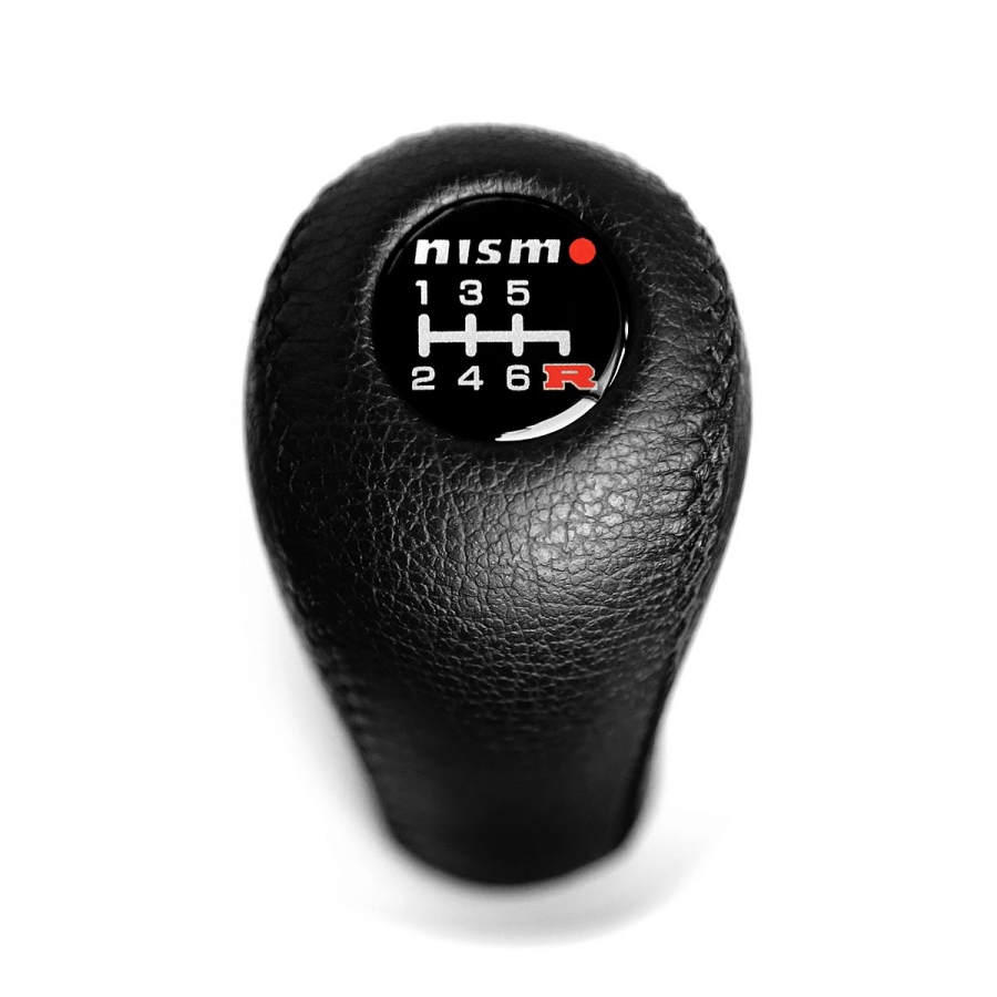 Nissan Nismo Leather Gear Shift Knob Stick 6 Speed Manual Transmission Shifter Lever Screw-On Type M10xP1.25