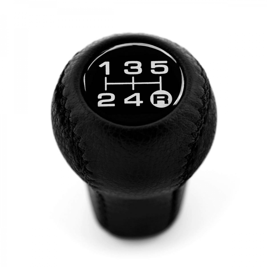 Audi Leather Screw-On Type Gear Shift Knob Stick 5 Speed Manual Transmission Shifter Lever