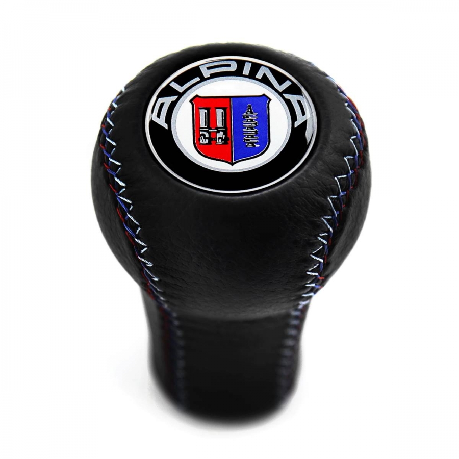 BMW Alpina Leather Gear Shift Knob Stick 5/6 Speed Manual Transmission Shifter Lever