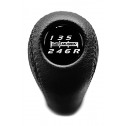 Honda / Acura Mugen Power Red Emblem Leather Shift Knob Stick 6 Speed Manual Transmission Shifter Lever M10xP1.5