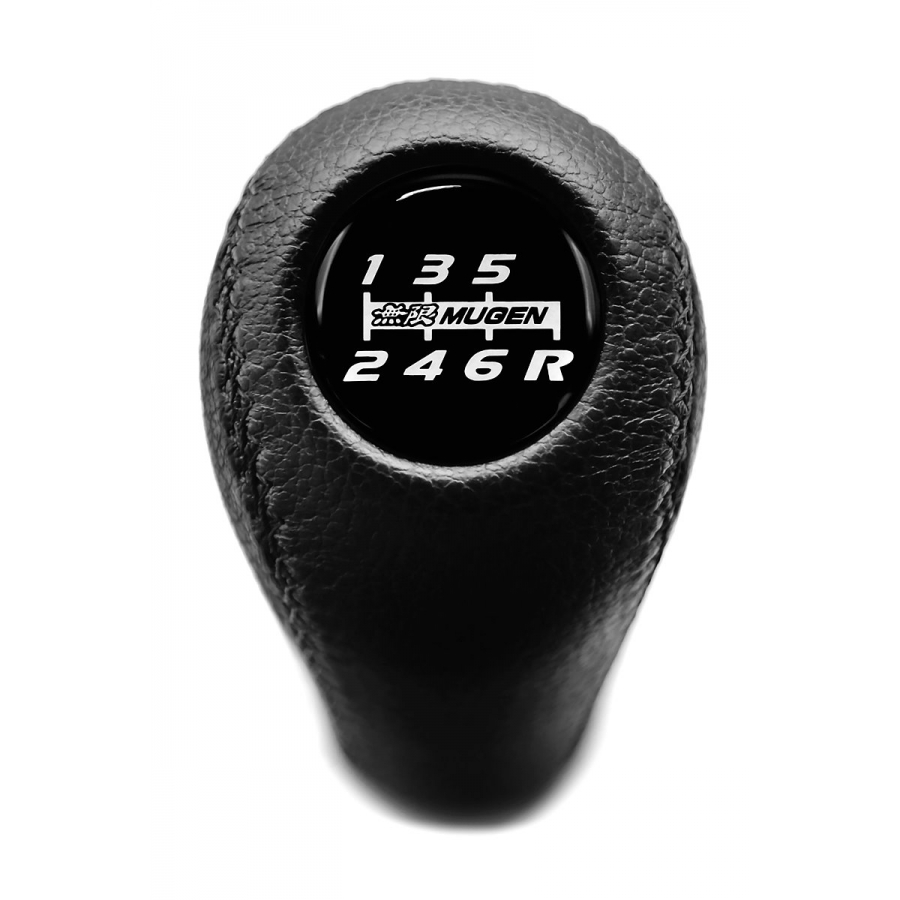 Honda / Acura Mugen Power Red Emblem Leather Shift Knob Stick 6 Speed Manual Transmission Shifter Lever M10xP1.5