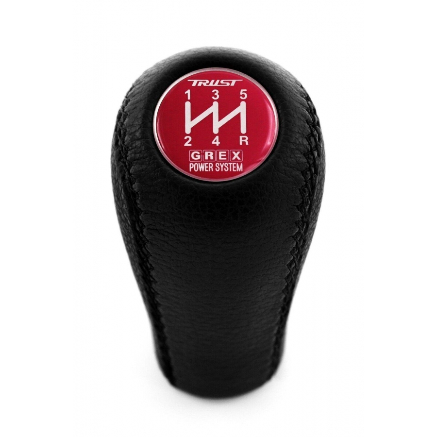 Honda / Acura Mugen Power Red Emblem Leather Shift Knob Stick 5 Speed Manual Transmission Shifter Lever M10xP1.5