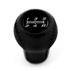 Honda / Acura Mugen Power Leather Gear Shift Knob Stick 5 Speed Manual Transmission Shifter Lever Screw-On Type M10xP1.5