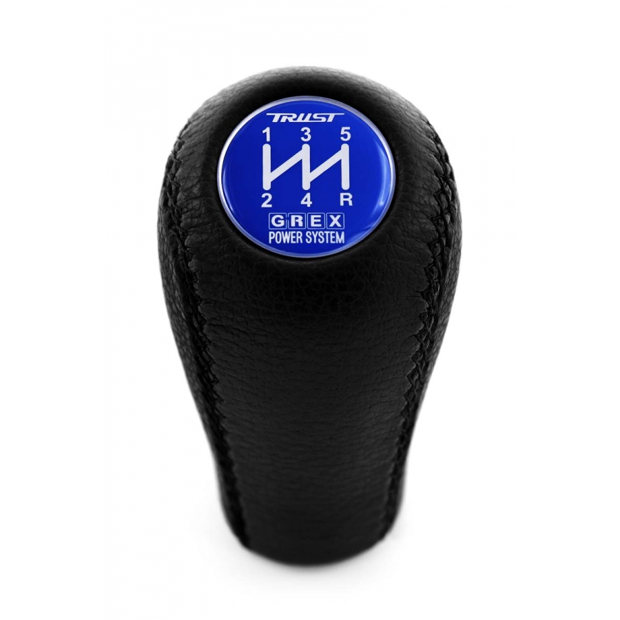 Mitsubishi Ralliart Genuine Leather Screw-On Type Gear Shift Knob 5 Speed Manual Transmission Shifter Lever M10x1.25