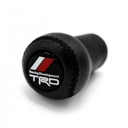 Toyota Trd Leather Screw-On Type Gear Shift Knob Stick 5/6 Speed Manual Transmission Shifter Lever M12x1.25